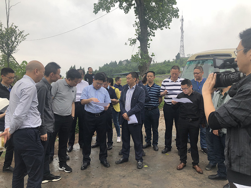 市、縣領導現場調研天馬50萬噸玻瓶項目(圖3)